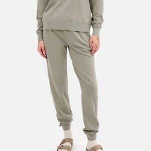 MATE The Label Organic Cotton Jogger Sweatpants Sage Green Size S